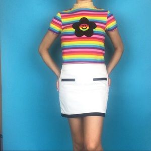 ‘Oops I Did it Again’ white mini skirt